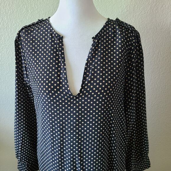 Joie Polka Dot Silk Modele Women's Dress Size Small‎ Classic Preppy Timeless - Picture 6 of 14